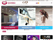 Tablet Screenshot of exhibo.it